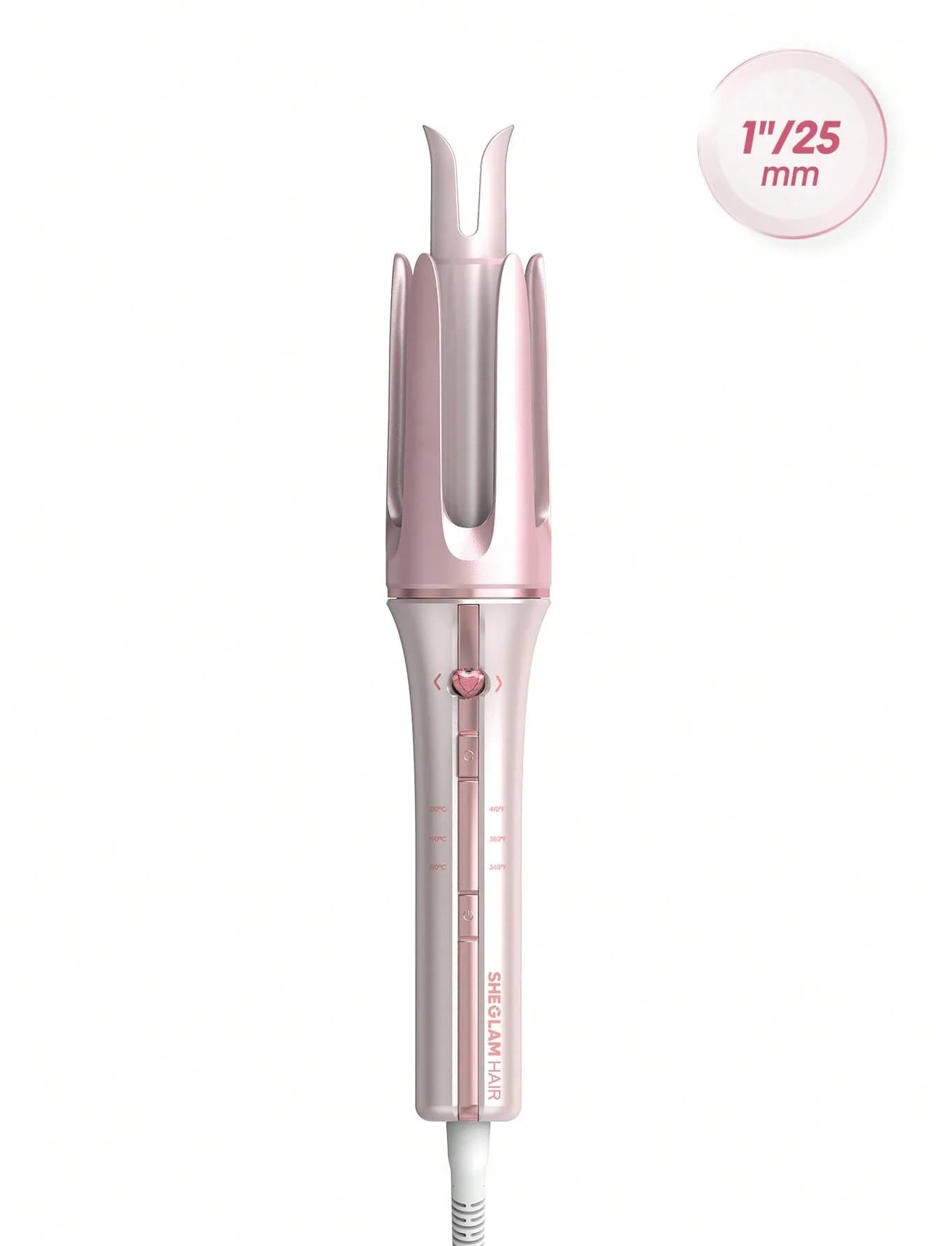 فرکننده مو شیگلم صورتی Sheglam Hair Cupid’s Charm One-Touch Instant Curler – 25mm (UK Plug)
