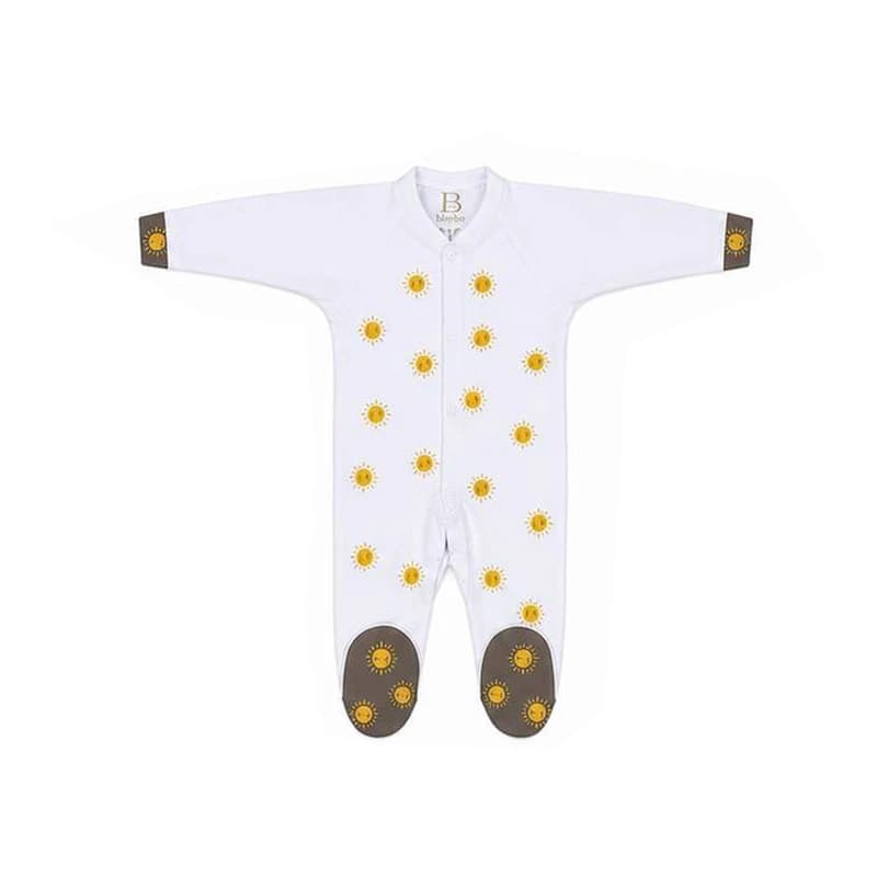 ست 20 تکه بیمارستانی جعبه بزرگ نوزاد برند bimbo جنس پنبه دورو مدل خورشید — تصویر ۸