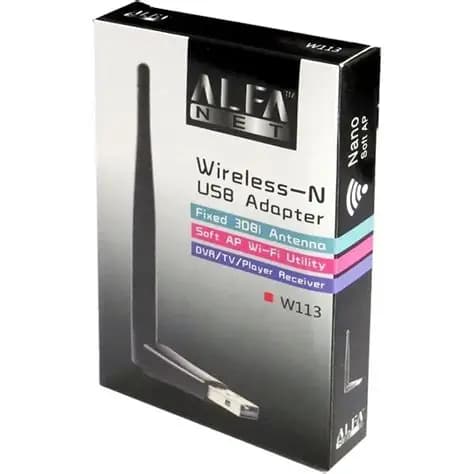 دانگل وای فای آنتن کوتاه alfa w113