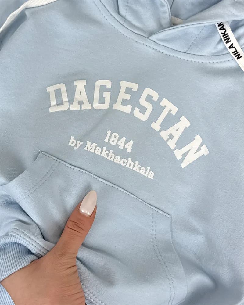 هودی بچگانه دورس آبی آسمانی مدل (DAGESTAN WH) کد 4516 — تصویر ۵