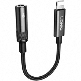 مبدل لایتنینگ به جک 3.5 میلیمتری الدینیو مدل LS-T80i