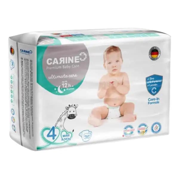 پوشک کارین سایز 4 بسته 36 عددی