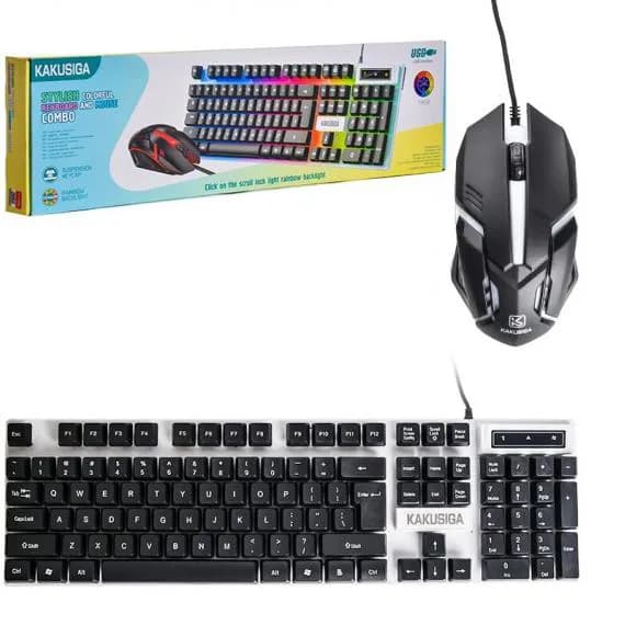 پک کیبورد و موس گیمینگ کاکوسیگا KAKUSIGA KSC 734