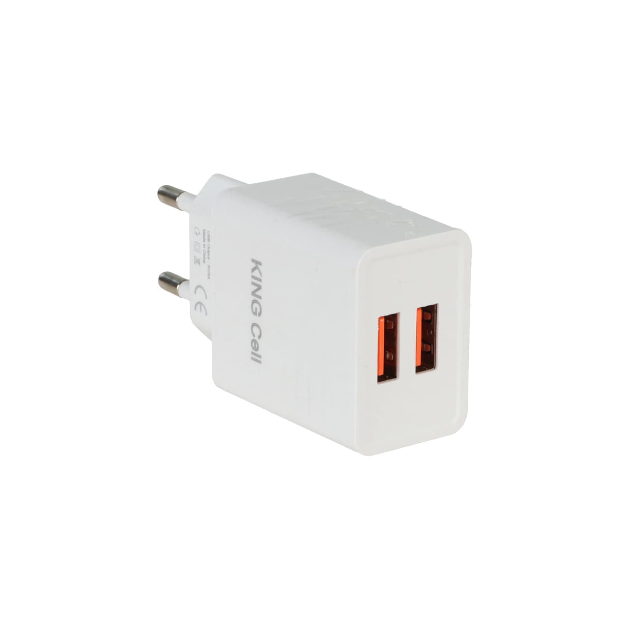 سرشارژ دو پورت King Cell | شارژر دیواری فست شارژ USB دو خروجی — تصویر ۲