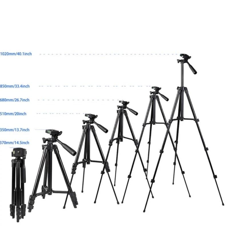 سه پایه دوربین Tripod 3120 | سه پایه موبایل و دوربین با هد 3 جهته — تصویر ۲