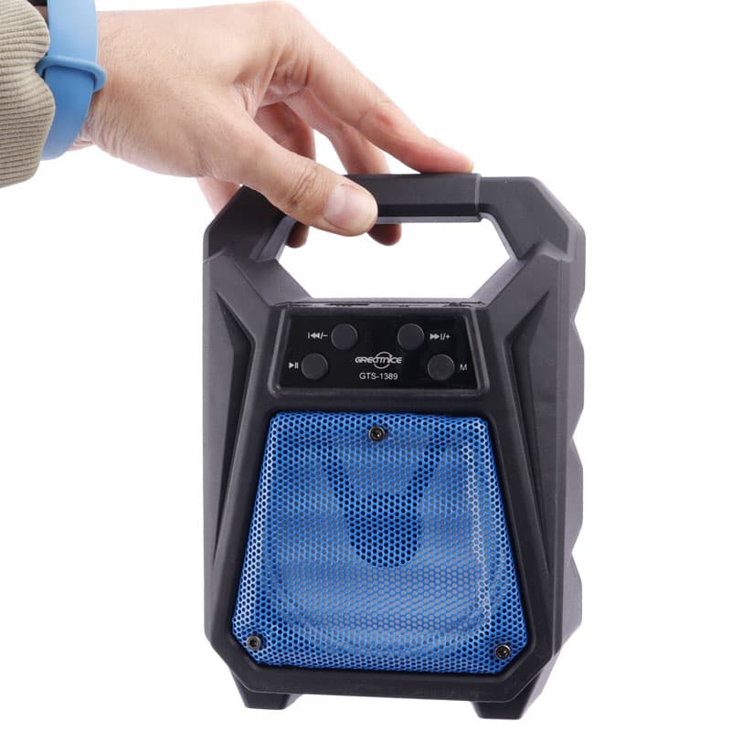 اسپیکر بلوتوثی GTS-1389 | اسپیکر شارژی قابل حمل فلش خور و رم خور — تصویر ۲