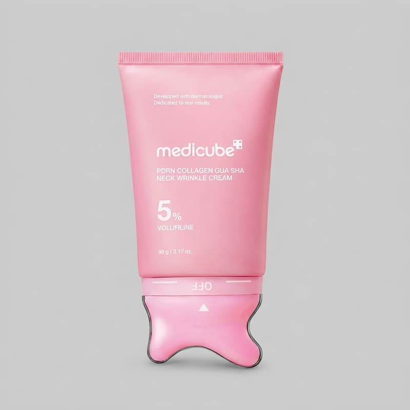 کرم ضد چروک مدیکیوب مدل Pdrn Collagen Gua Sha 5% Volufiline مناسب برای انواع پوست حجم 50 میلی لیتر