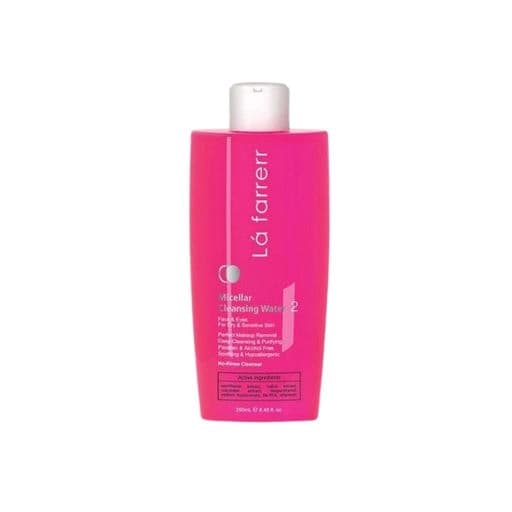 محلول پاک کننده آرایش لافارر مناسب پوست خشک و حساس کد 2 250ml
