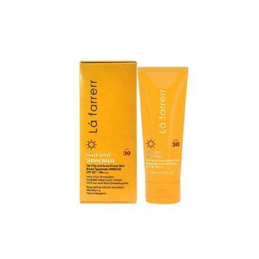 کرم ضد آفتاب و ضد لک فاقد چربی SPF30 لافارر مناسب پوست چرب و مستعد آکنه – 40ml — تصویر ۲