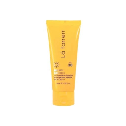 کرم ضد آفتاب و ضد لک فاقد چربی SPF30 لافارر مناسب پوست چرب و مستعد آکنه – 40ml