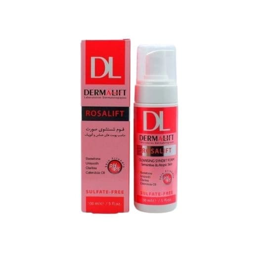 فوم شستشو صورت درمالیفت مدل روزالیفت 150ml — تصویر ۲