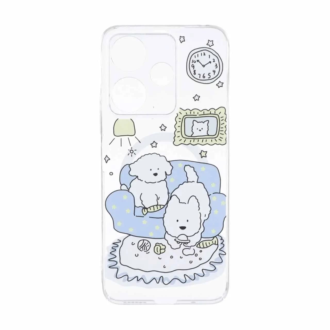 قاب Cute کریستالی طرح مگ سیف محافظ لنزدار Xiaomi Redmi 13X / Redmi 13 4G / Poco M6 4G – کد 3