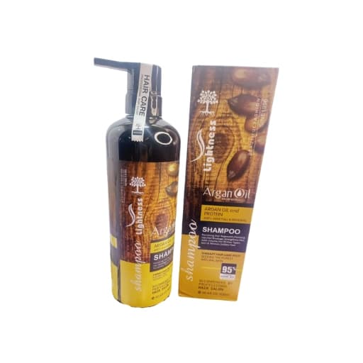 شامپو روغن آرگان کراتینه اصلی مراکشی ساخت اسلواکی لایتنس Lightness Argan Oil Keratin Shampoo 900ml