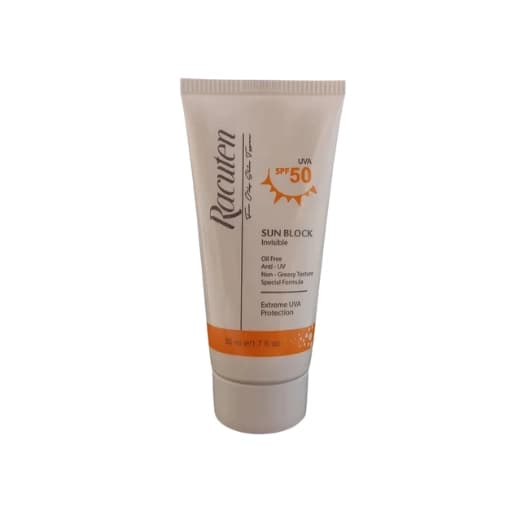 ضدآفتاب بی‌رنگ راکوتن SPF 50 مناسب پوست چرب و مختلط 50ml