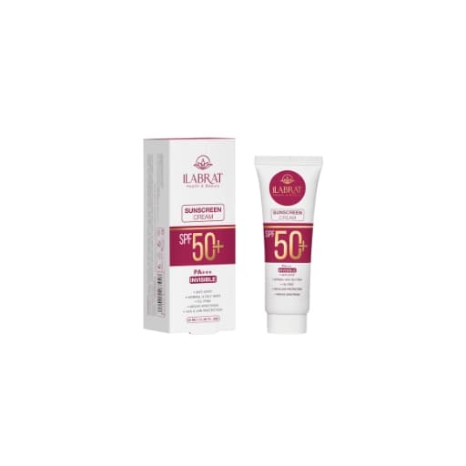 کرم ضدآفتاب ضدلک بی‌رنگ ایلابرت ilabrat Invisible Sunscreen +SPF50 40ml