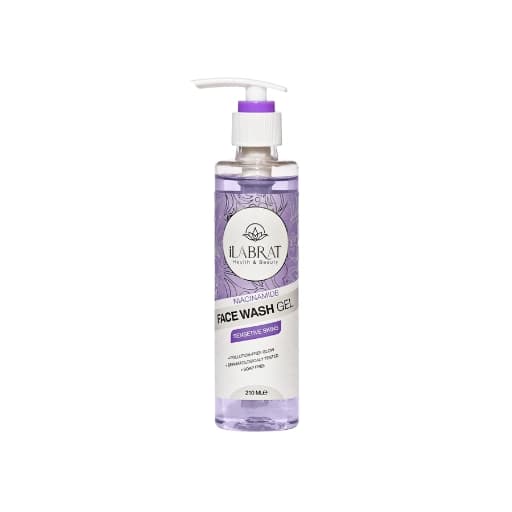 ژل شستشوی صورت نیاسینآمید ایلابرت مخصوص پوستهای حساس ilabrat Niacinamide Face Wash
