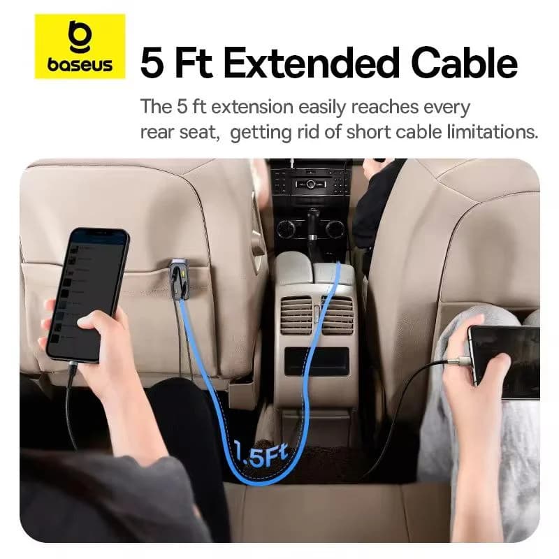 شارژر فندکی 110 وات 6 پورت بیسوس مدل BackseatPal L1 — تصویر ۵