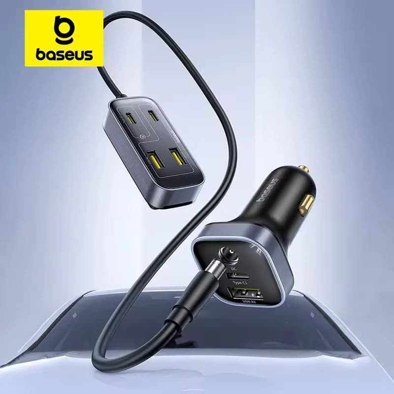 شارژر فندکی 110 وات 6 پورت بیسوس مدل BackseatPal L1 — تصویر ۲
