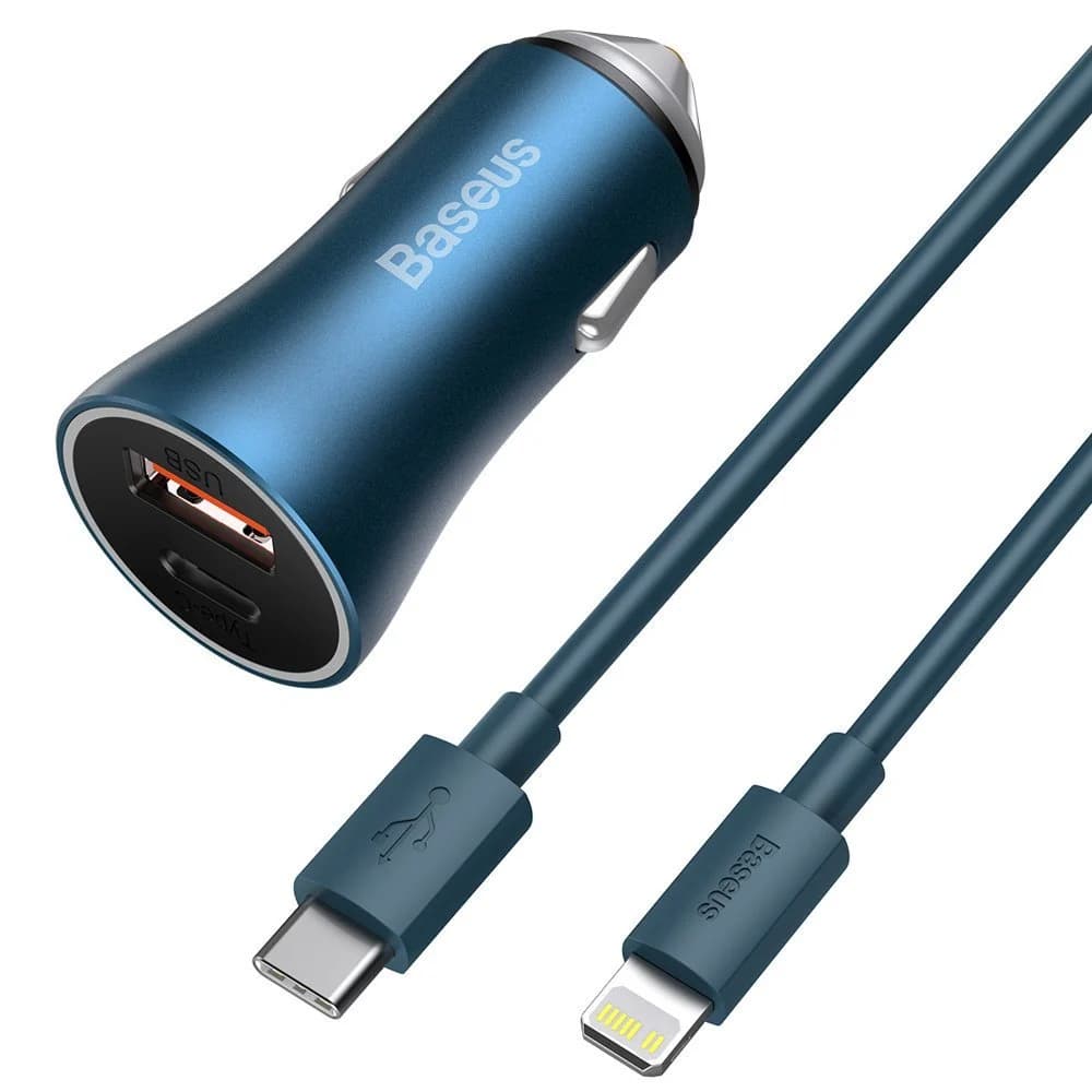شارژر فندکی باسئوس مدل Golden Contactor به همراه کابل تبدیل USB-C — تصویر ۵