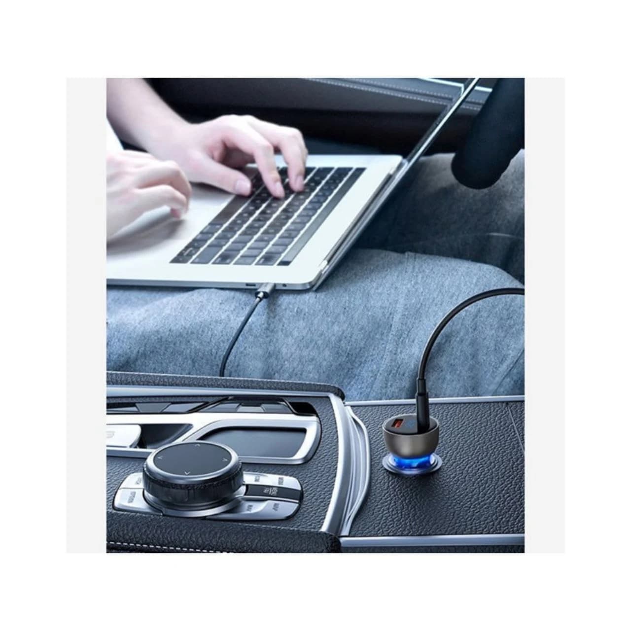 شارژر فندکی 65 وات باسئوس مدل Dual Quick Charger-65W — تصویر ۷