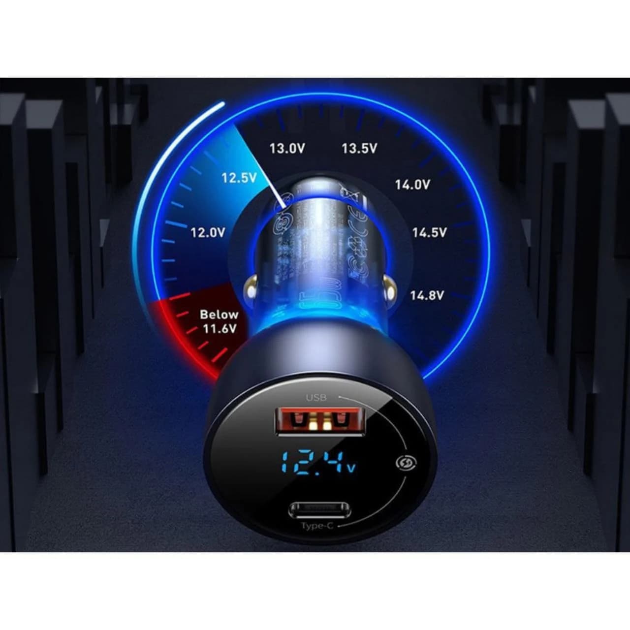شارژر فندکی 65 وات باسئوس مدل Dual Quick Charger-65W — تصویر ۸