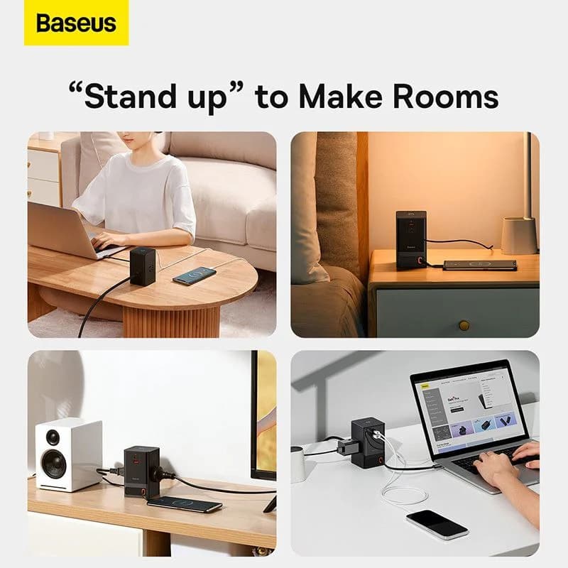 شارژر رومیزی باسئوس مدل PSLR000001 به همراه کابل USB-C — تصویر ۶