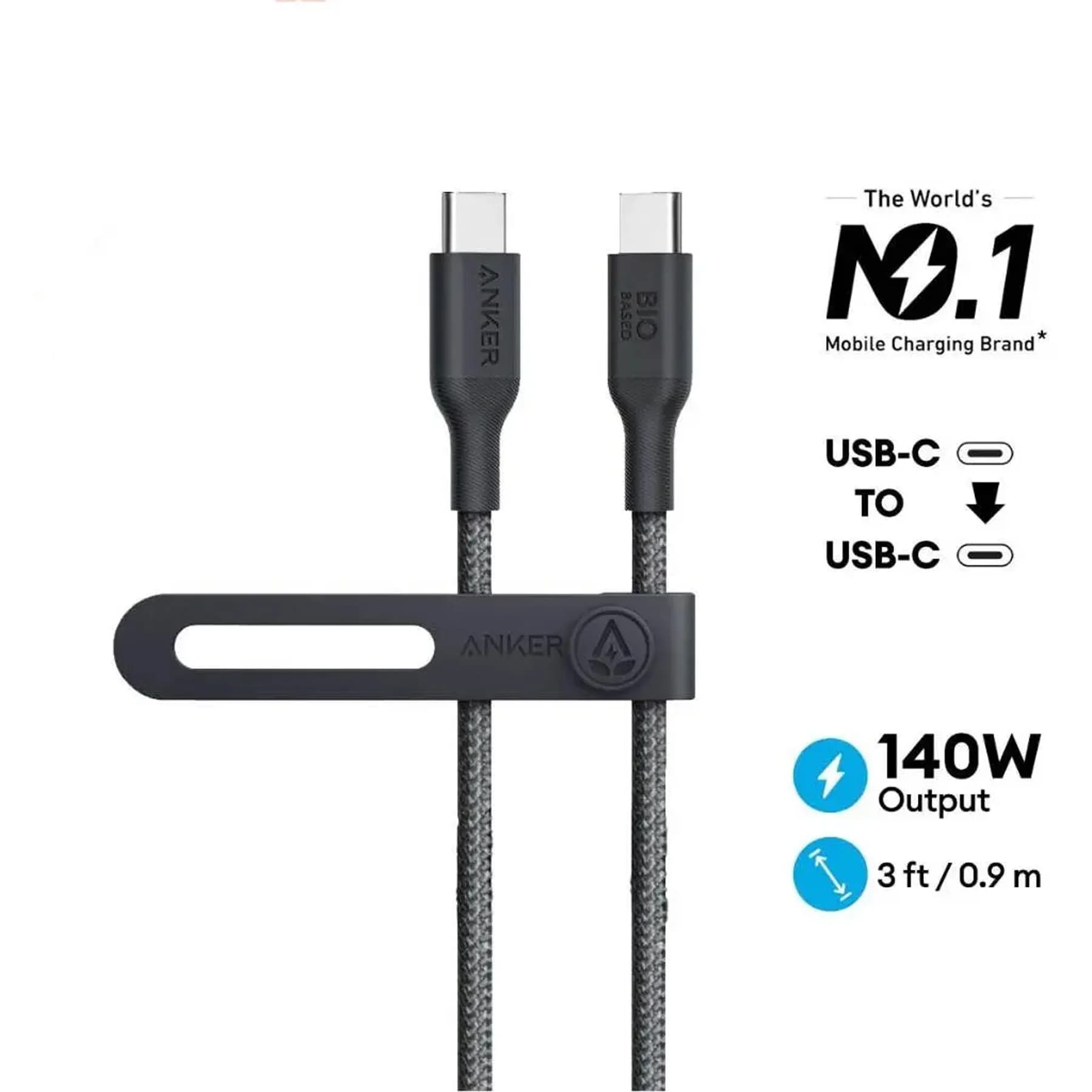 کابل USB-C انکر مدل A80F5H11 طول 0.9 متر — تصویر ۲