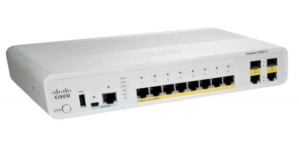 سوئیچ شبکه 8 پورت PoE سیسکو مدل WS-C2960C-8PC-L