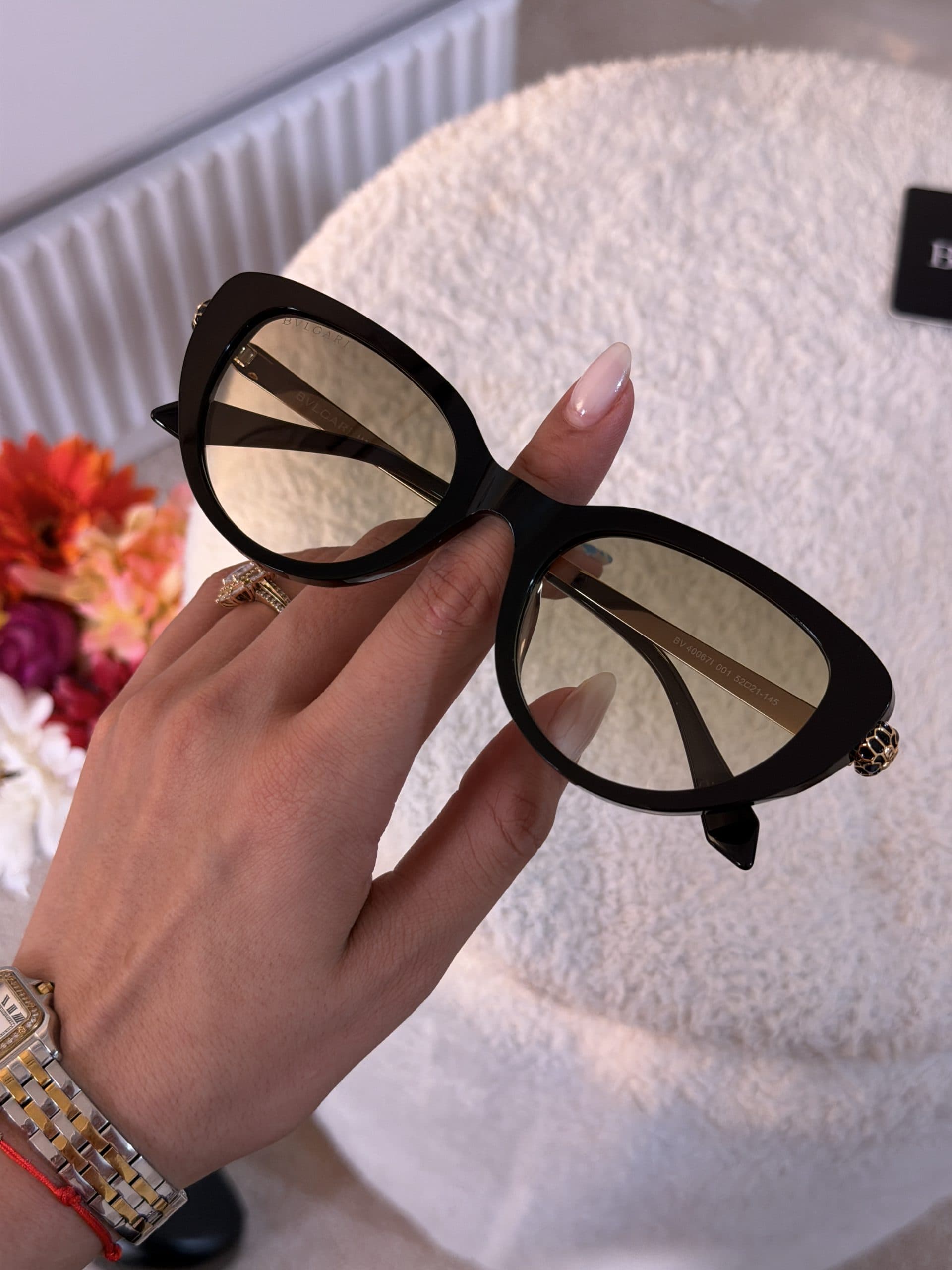 عینک آفتابی بولگاری زنانه گربه ای BVLGARI — تصویر ۳