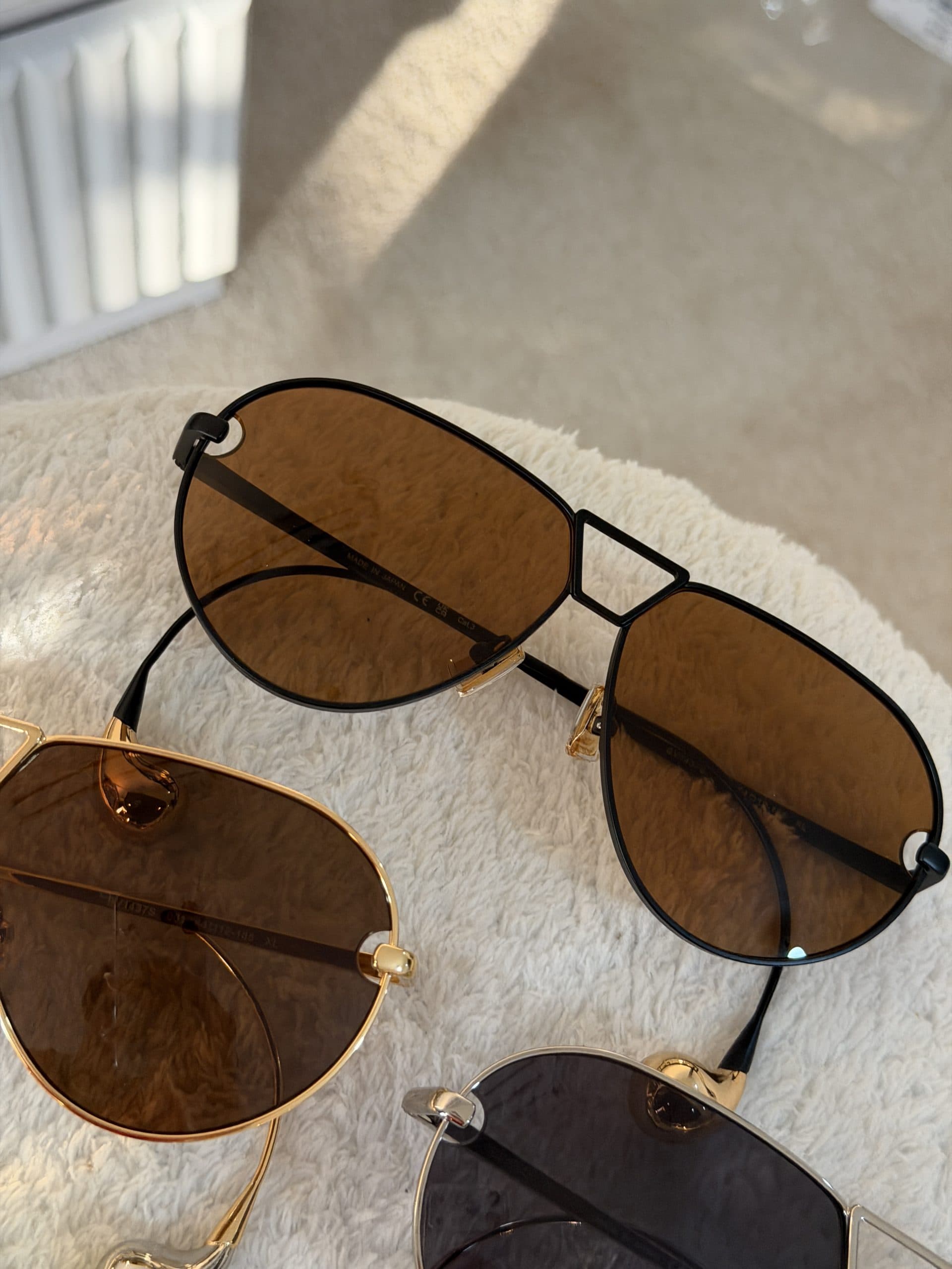 عینک آفتابی بوتگا ونتا Bottega Veneta فریم چندضلعی فلزی UV400 — تصویر ۷