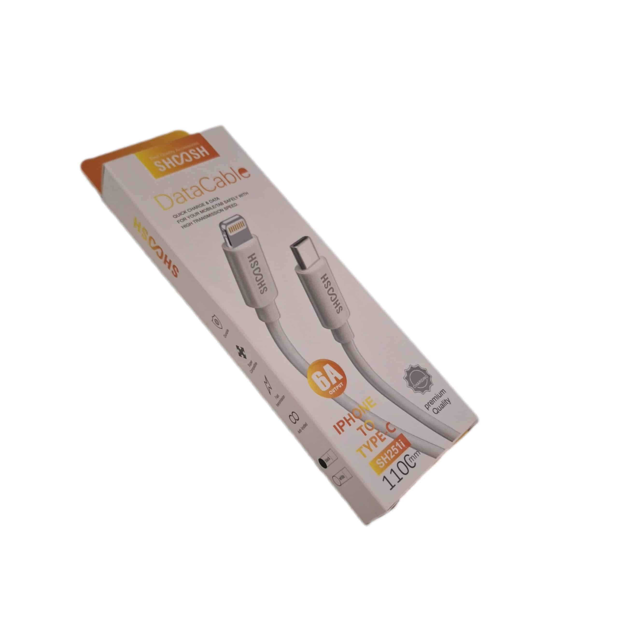 cable sh 251 c to i کابل آيفون به تايپ سي — تصویر ۲