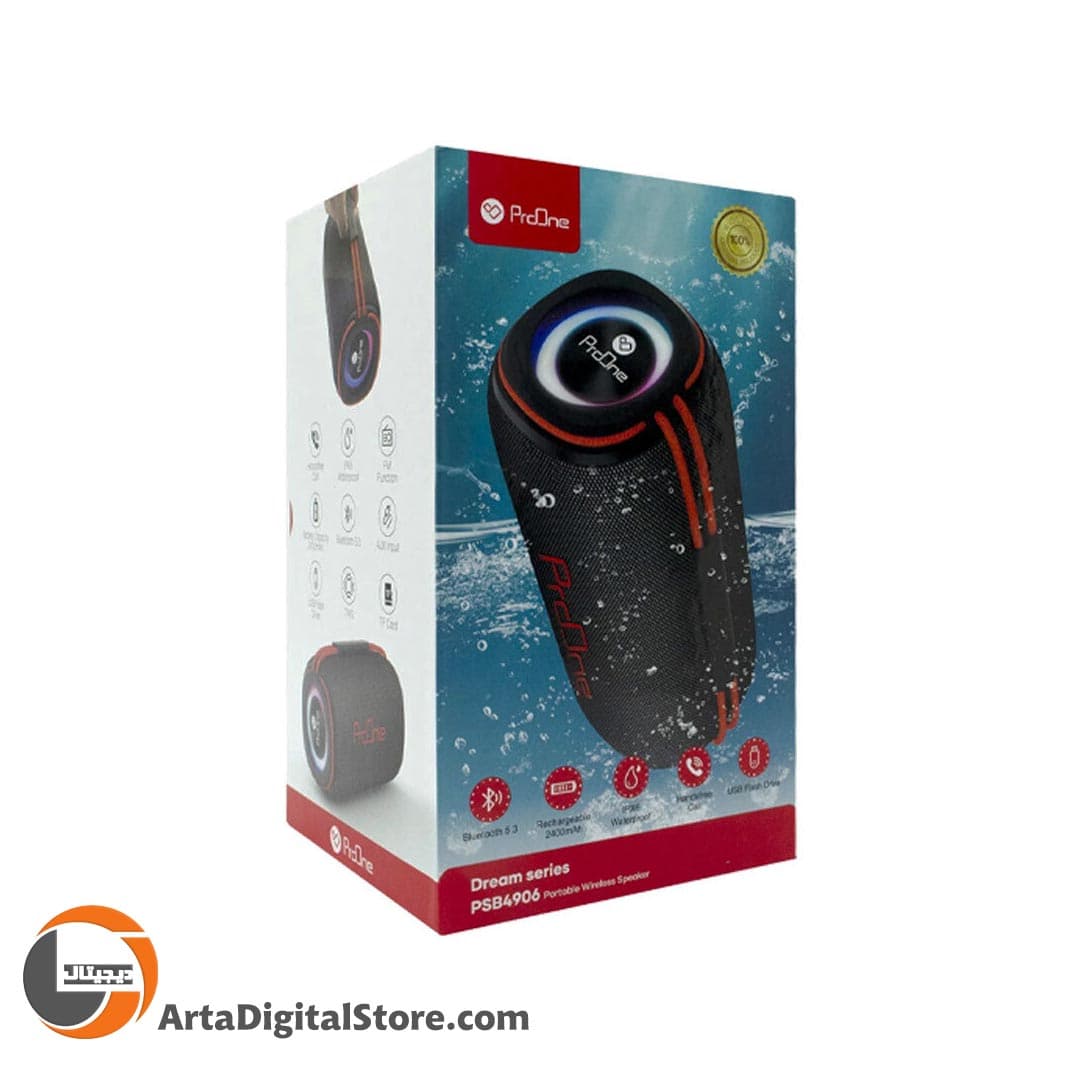 اسپیکر بلوتوثی پرووان ProOne PSB4906 Bluetooth Speaker Black — تصویر ۳
