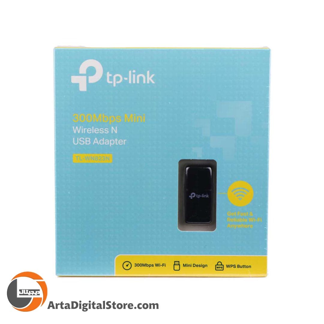 کارت شبکه بی سیم TP-LINK TL-WN823N Wireless USB Adapter Black — تصویر ۲