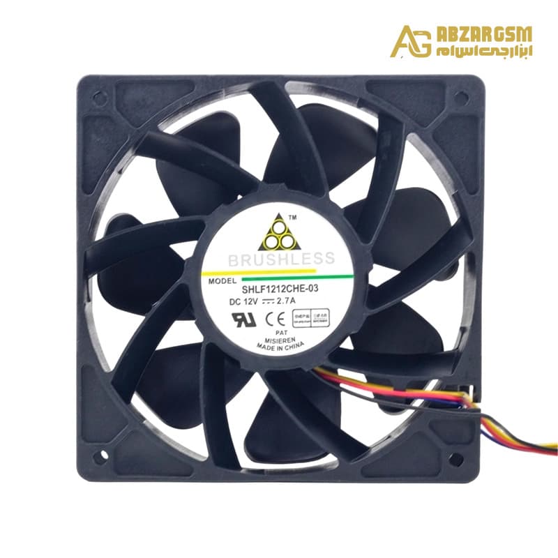 جت فن 12V-2.7A سایز 12x12x3.8cm مدل SHLF1212CHE — تصویر ۲