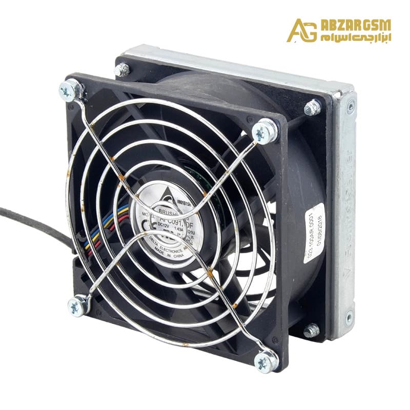 جت فن 12V-1.43A سایز 9.2×9.2×3.2cm با محافظ فلزی مارک DELTA ELECTRONICS مدل AFC0912DF