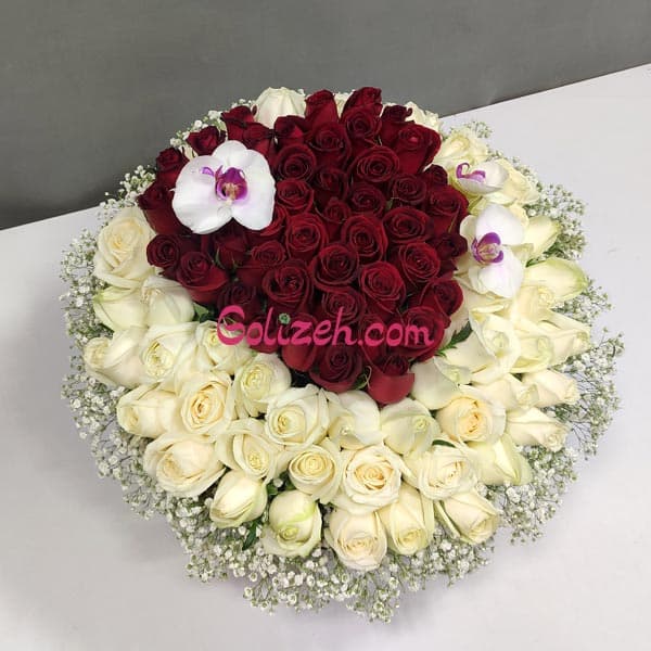 سبد گل قلبی ظفر — تصویر ۳