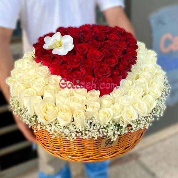 سبد گل قلبی ظفر