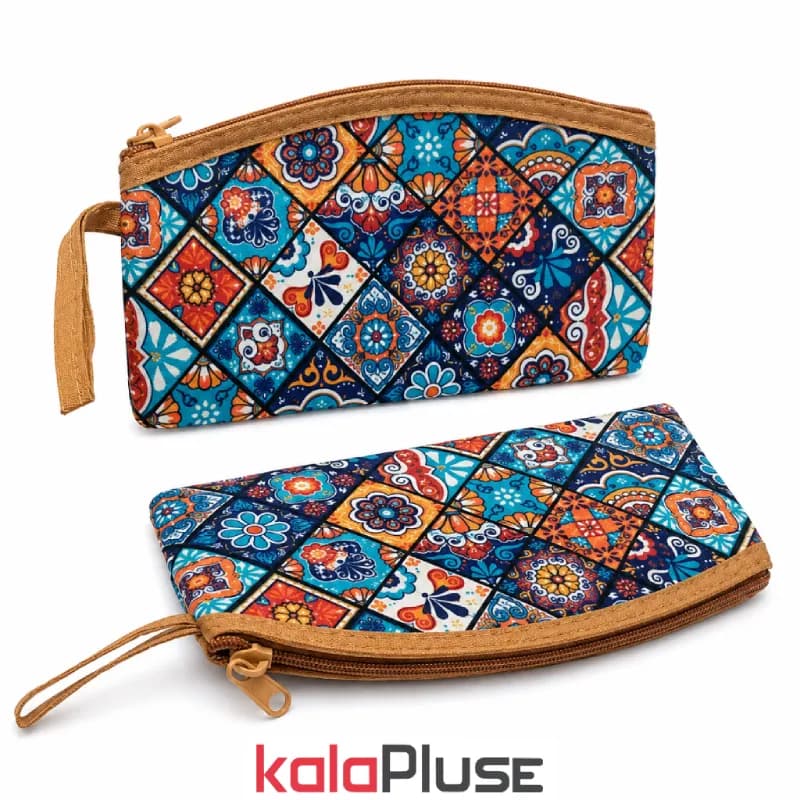 کیف آرایشی پارچه ای تک زیپ