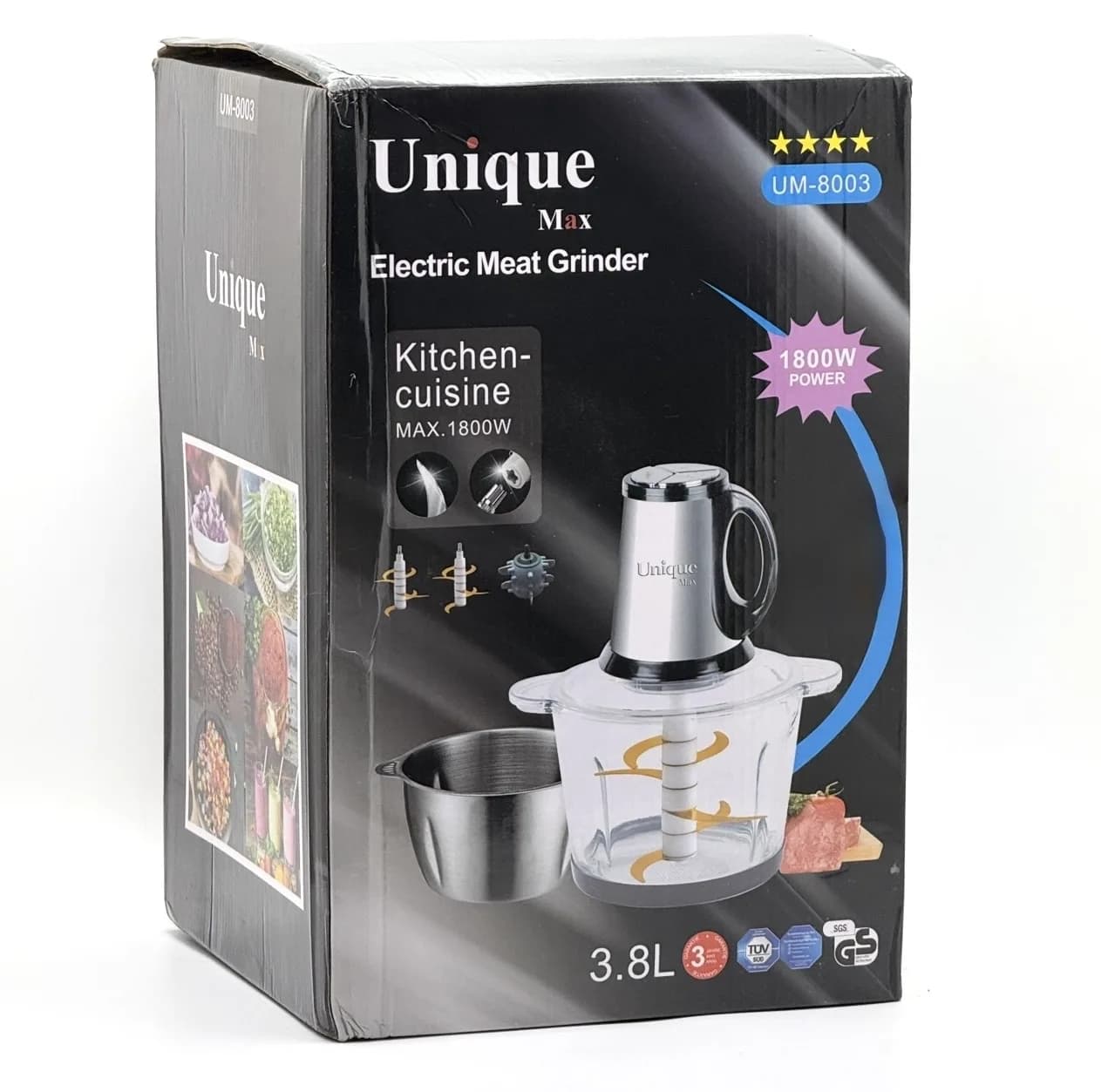 خردکن 3800 میلی‌لیتر یونیک مکس مدل UM-8003 — تصویر ۶