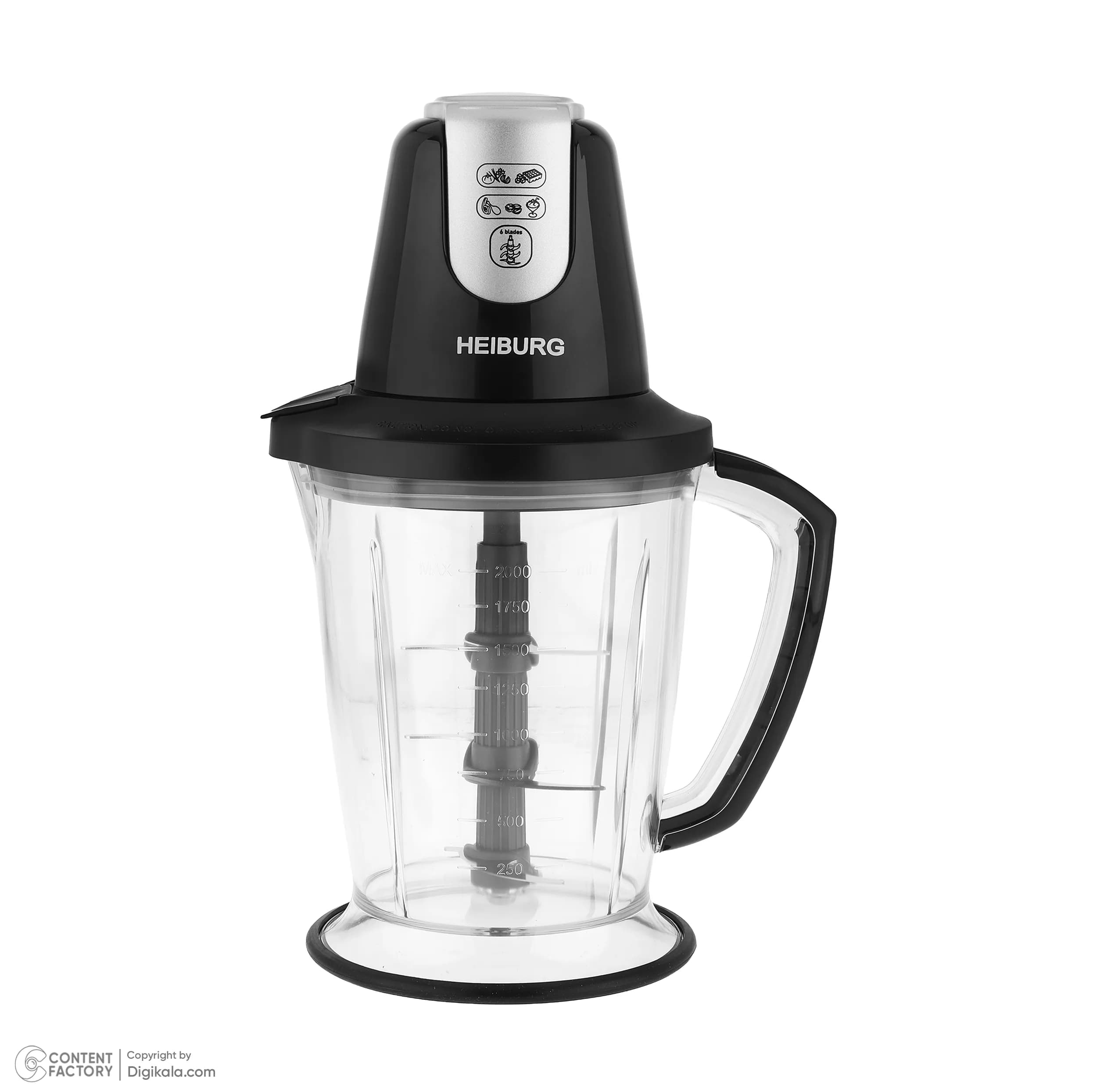خردکن 2 لیتری هایبورگ مدل CH-1010 — تصویر ۳
