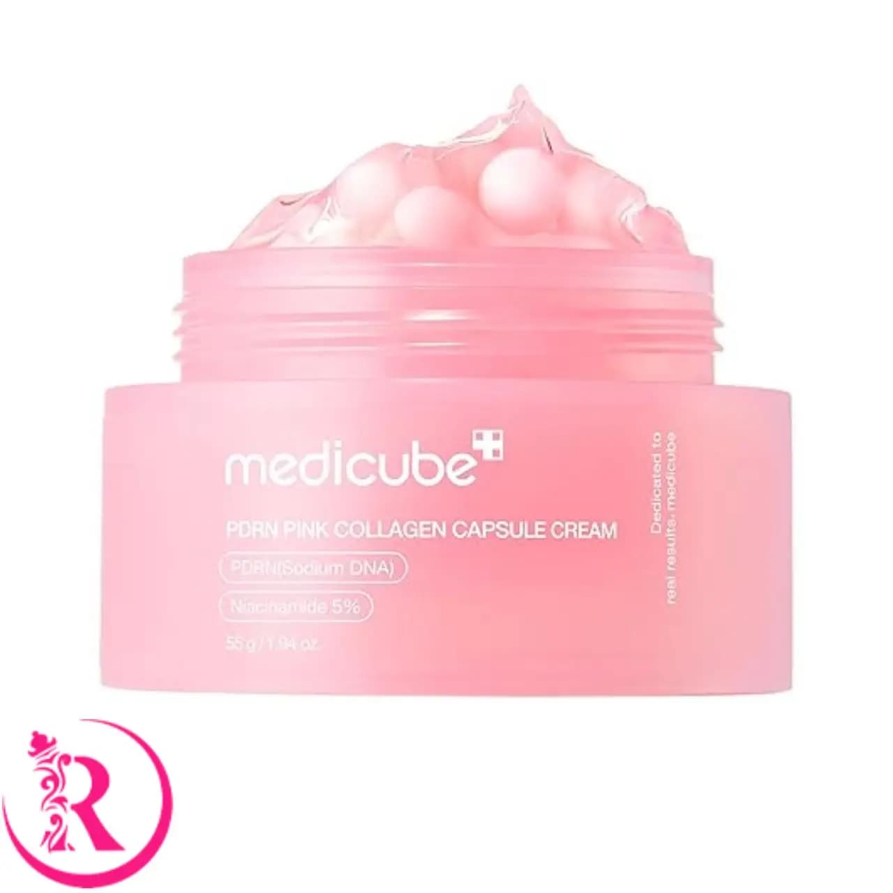 کرم کاسه‌ای کپسولی کلاژن و PDRN مدی کیوب 55 گرم (Medicube Salmon DNA PDRN Pink Collagen Capsule Cream)