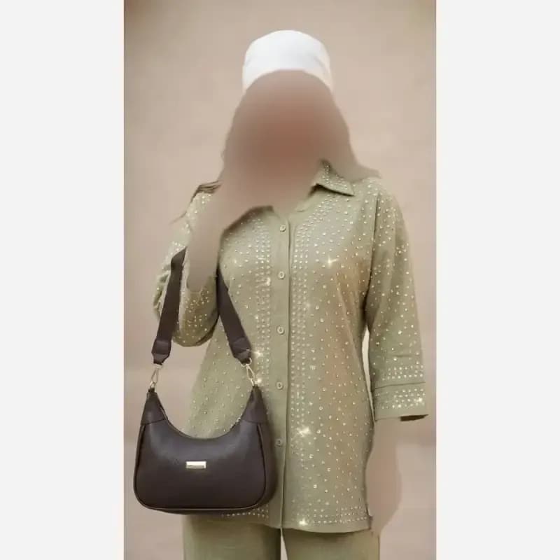 کیف اسپرت زنانه بلمو بند نواری جادار روزمره سایز 25 در 14 سانتی متر — تصویر ۶