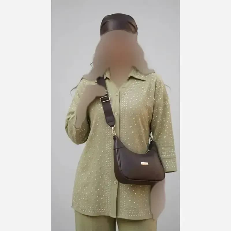 کیف اسپرت زنانه بلمو بند نواری جادار روزمره سایز 25 در 14 سانتی متر — تصویر ۴