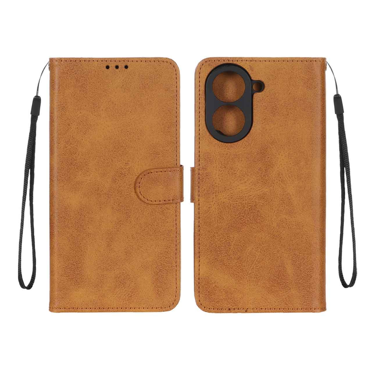 کیف موبایل مگنتی Xiaomi Redmi A5 / Poco C71 – عسلی