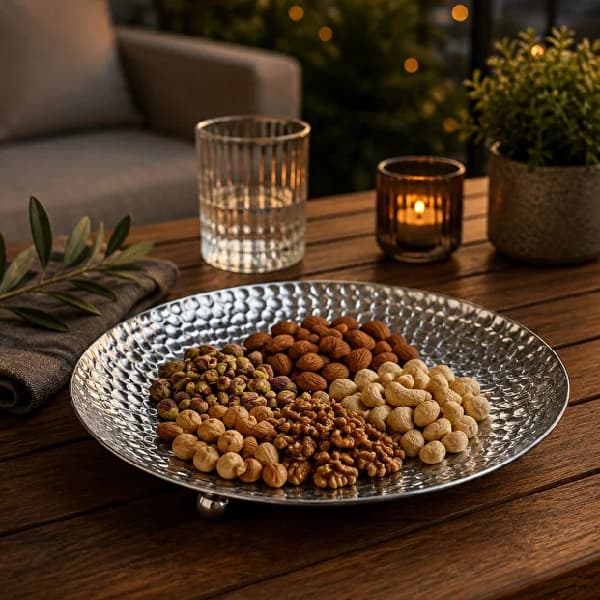 سینی سرو فلزی 19 سانتی متر وینو با طراحی برجسته — تصویر ۴