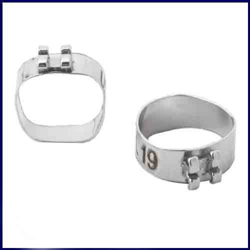 بند ارتودنسی با براکت | orthodontic band with bracket