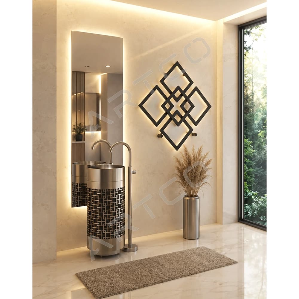 روشویی ایستاده استیل آرتکو مدل FS 603 — تصویر ۲