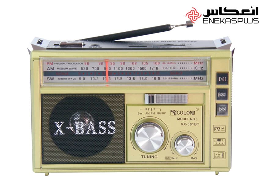رادیو اسپیکر کلاسیک گولون مدل RX-381BT