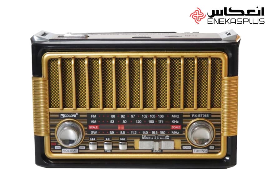 رادیو اسپیکر کلاسیک گولون مدل RX-BT086