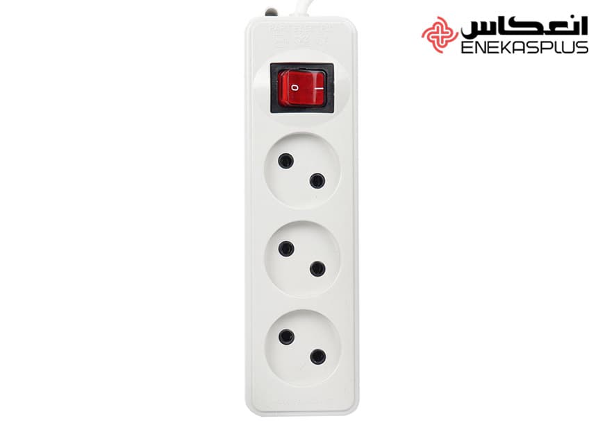 رابط ۳ خانه بدون ارت پارت مدل شهاب با کابل ۱۸۰ سانتی‌متر — تصویر ۲